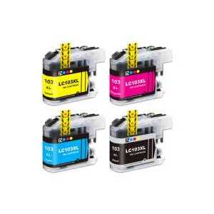 Compatible Brother LC103 XL ink cartridges, High Yield, 4 pack