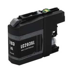 Compatible Brother LC203BK XL Black ink cartridge, High Yield