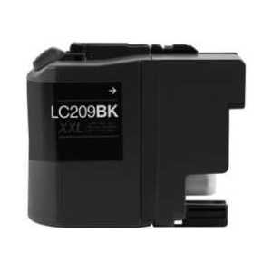 Compatible Brother LC209BK XXL Black ink cartridge, Super High Yield