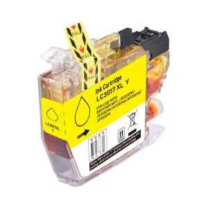 Compatible Brother LC3017Y XL Yellow ink cartridge, High Yield