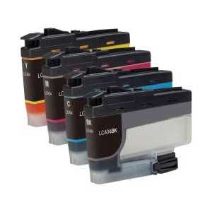 Compatible Brother LC404 ink cartridges, 4 pack