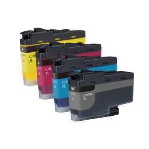 Compatible Brother LC406XL ink cartridges, High Yield, 4 pack