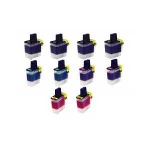 Compatible Brother LC41 ink cartridges, 10 pack