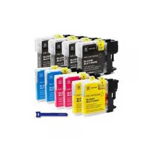 Compatible Brother LC65 ink cartridges, High Yield, 10 pack