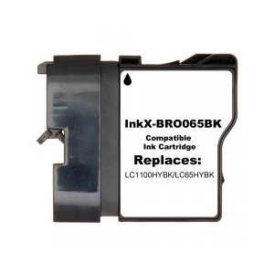 Compatible Brother LC65HYBK Black ink cartridge, High Yield