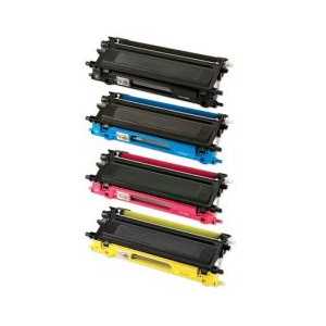Compatible Brother TN210 toner cartridges, 4 pack