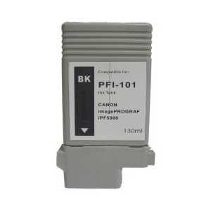 Compatible Canon PFI-101BK Black ink cartridge