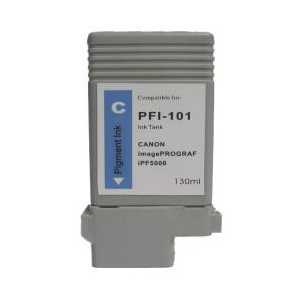 Compatible Canon PFI-101C Cyan ink cartridge