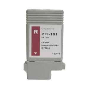 Compatible Canon PFI-101R Red ink cartridge