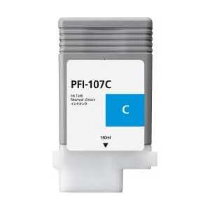 Compatible Canon PFI-107C Cyan ink cartridge