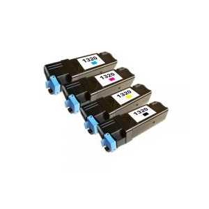 Compatible Dell 1320 toner cartridges, High Yield, 4 pack