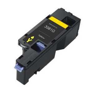 Compatible Dell E525 Yellow toner cartridge, MWR7R, 593-BBJW, 1400 pages
