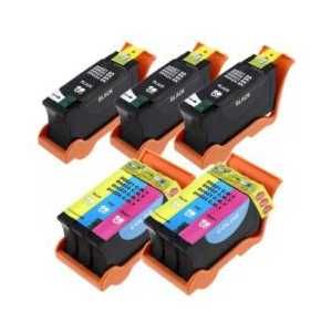 Compatible Dell Series 24 ink cartridges, 5 pack