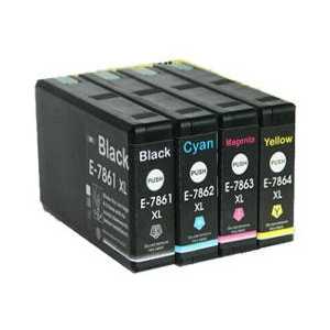 Remanufactured Epson 786XL ink cartridges, 4 pack