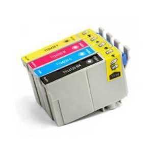 Remanufactured Epson 124 ink cartridges, 4 pack