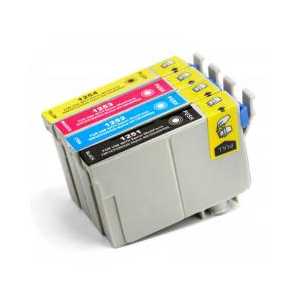 Remanufactured Epson 125 ink cartridges, 4 pack
