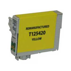 Remanufactured Epson 125 Yellow ink cartridge, T125420