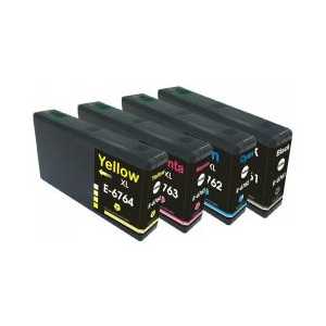 Remanufactured Epson 676XL ink cartridges, 4 pack