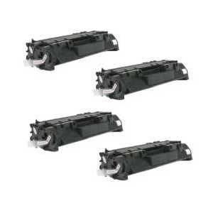 Compatible HP 05A toner cartridges, Jumbo Yield, CE505A, 4 pack
