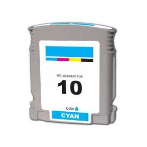 Remanufactured HP 10 Cyan ink cartridge, C4841A