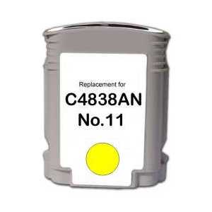 Remanufactured HP 11 Yellow ink cartridge, C4838A