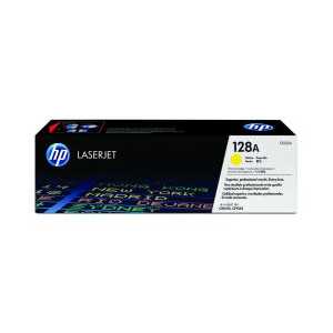 Original HP 128A Yellow toner cartridge, CE322A, 1300 pages