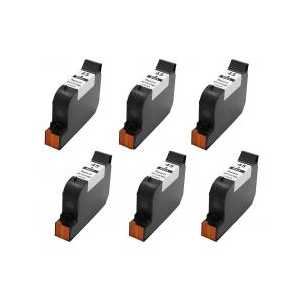 Remanufactured HP 45 ink cartridges, 6 pack