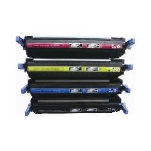 Compatible HP 501A, 502A toner cartridges, 4 pack