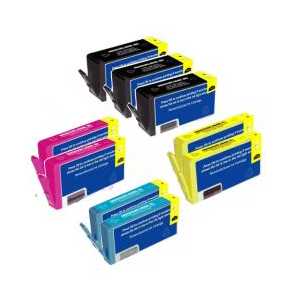 Remanufactured HP 564XL ink cartridges, 9 pack
