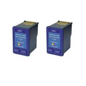 Remanufactured HP 57 ink cartridges, 2 pack