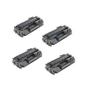 Compatible HP 80A toner cartridges, CF280A, 4 pack