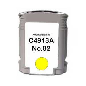 Remanufactured HP 82XL Yellow ink cartridge, High Yield, C4913A