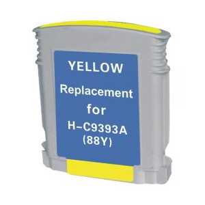 Remanufactured HP 88XL Yellow ink cartridge, High Yield, C9393AN