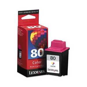 Original Lexmark #80 Color ink cartridge, 12A1980