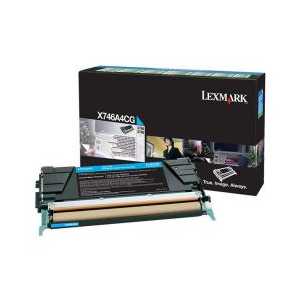 Original Lexmark X746A4CG Cyan toner cartridge, Government TAA, 7000 pages