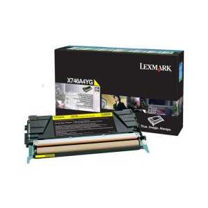 Original Lexmark X746A4YG Yellow toner cartridge, Government TAA, 7000 pages
