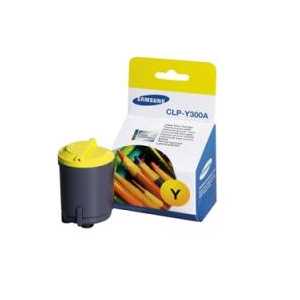 Original Samsung CLP-Y300A Yellow toner cartridge, 1000 pages