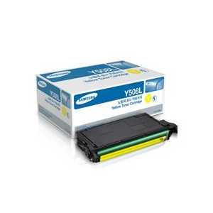 Original Samsung CLT-Y508L Yellow toner cartridge, High Yield, 5000 pages
