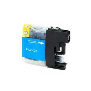 Compatible Brother LC103C XL Cyan ink cartridge, High Yield
