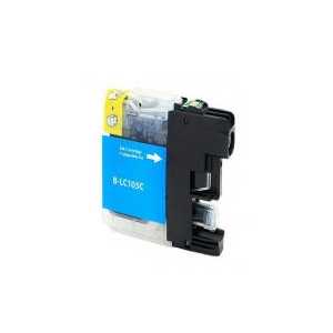 Compatible Brother LC105C XXL Cyan ink cartridge, Super High Yield
