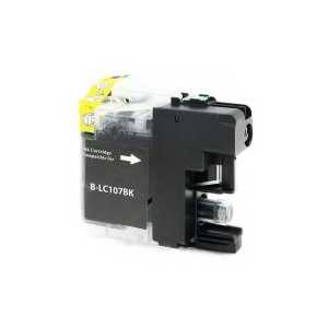 Compatible Brother LC107BK XXL Black ink cartridge, Super High Yield