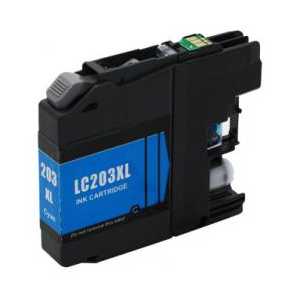 Compatible Brother LC203C XL Cyan ink cartridge, High Yield