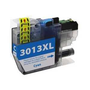 Compatible Brother LC3013C XL Cyan ink cartridge, High Yield