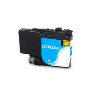 Compatible Brother LC3033C XXL Cyan ink cartridge, Super High Yield