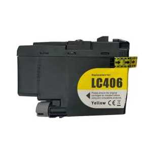 Compatible Brother LC406Y Yellow ink cartridge