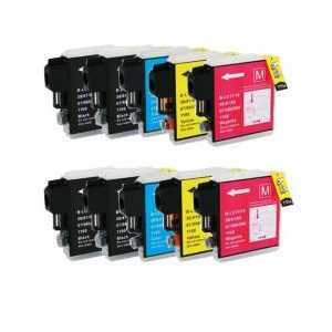Compatible Brother LC61 ink cartridges, 10 pack