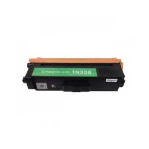 Compatible Brother TN336BK Black toner cartridge, High Yield, 4000 pages