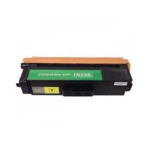 Compatible Brother TN336Y Yellow toner cartridge, High Yield, 3500 pages