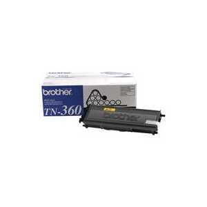 Original Brother TN360 Black toner cartridge, High Yield, 2600 pages