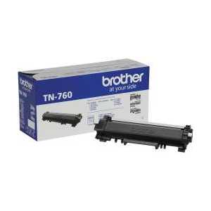 Original Brother TN760 Black toner cartridge, High Yield, 3000 pages